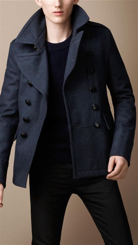 cheap burberry coats mens|burberry pea coat sale men.